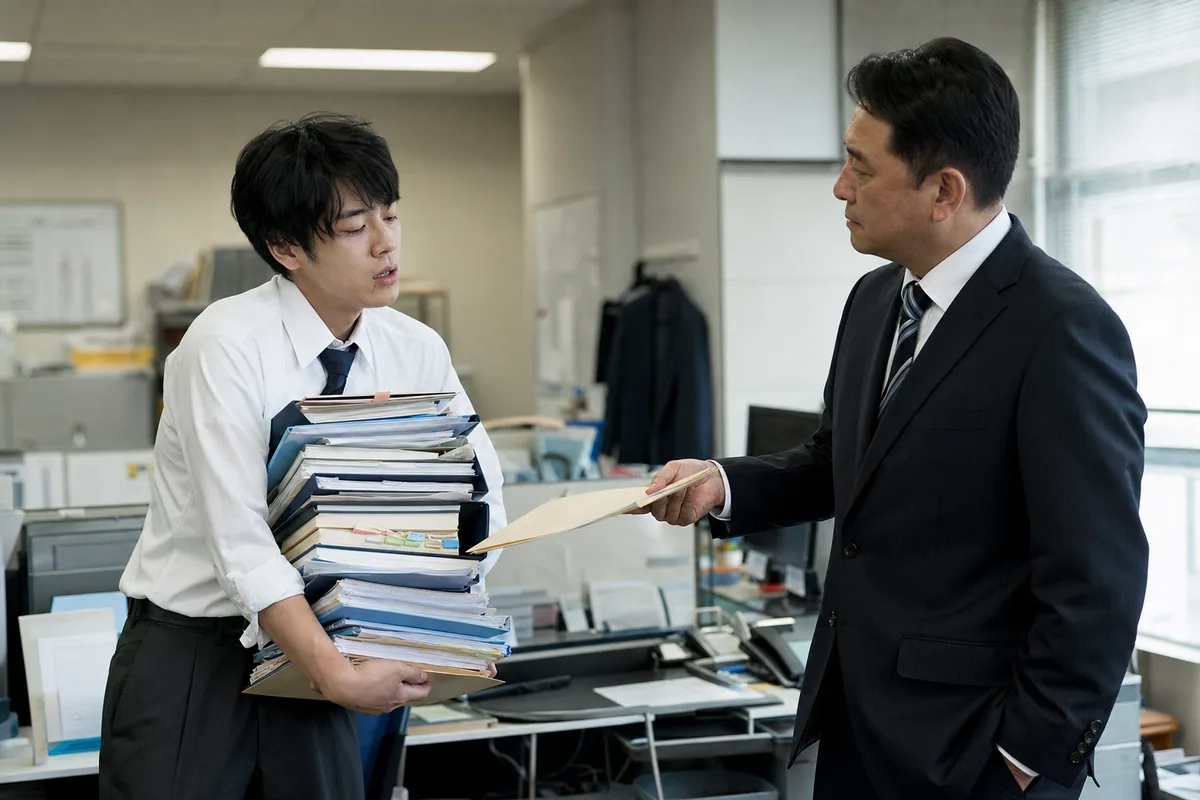 仕事を抱えた部下へ、さらに頼むか迷う上司