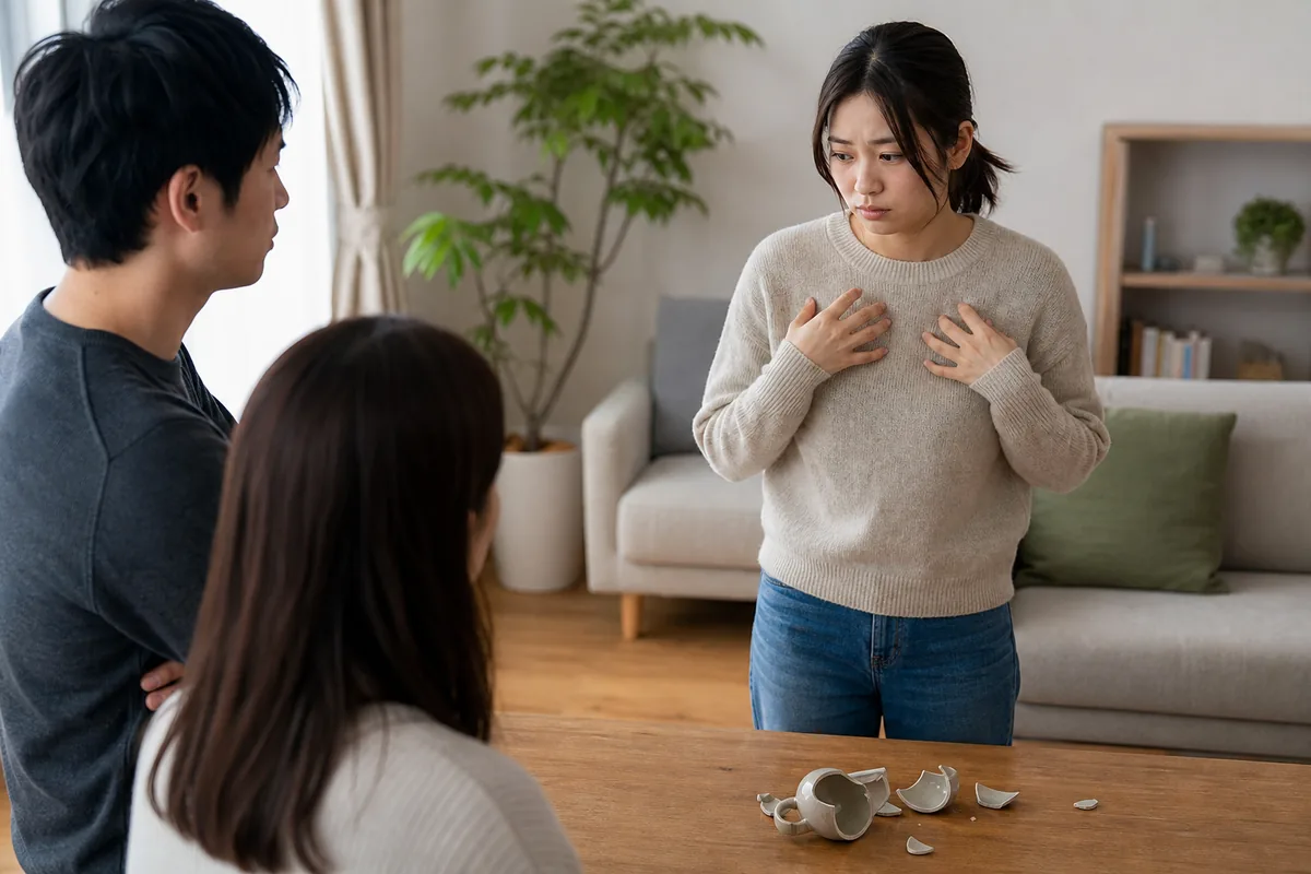 壊れた共有物の前で、自分を守る説明を考える人物